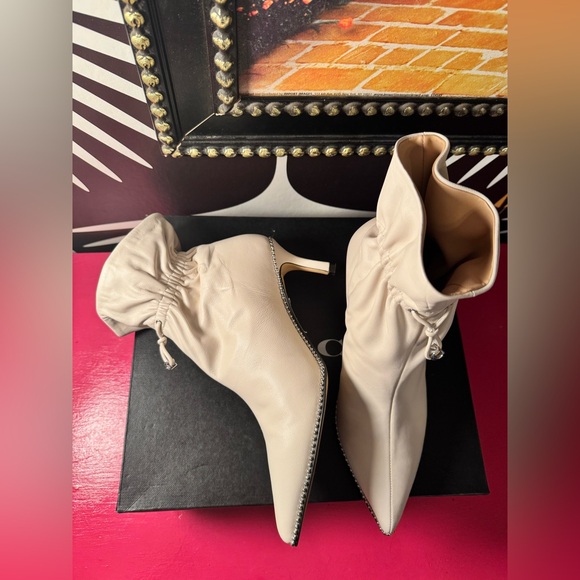 NEW IN box Coach Womens Wynie White /off white leather ankle Boots Size 8 - Picture 7 of 12